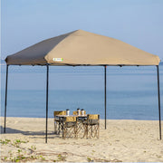 Load image into Gallery viewer, Outdoor Pop-Up Canopy Gazebo Tent Beach Camping Instant Canopy 10x10 Feet (Khaki Color) Convenient to Carry With Tugboat Bag
