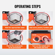 Load image into Gallery viewer, SucceBuy 3kg 5kg Rotary Tumbler Surface Polisher Jewelry Drum Polishing Machine Gem DIY Mini-Tumbler Finishing Tools
