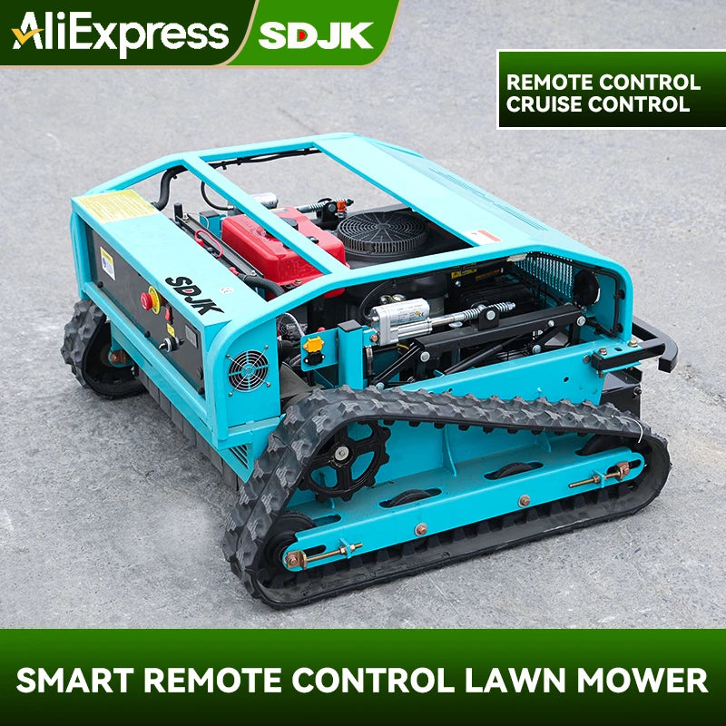 SDJK Mini Remote Control Lawn Mower Robot, Customized All Terrain Weeder for Home Orchard Fast Delivery
