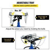 Load image into Gallery viewer, Amocart Car Lift Jack Hydraulic Telescopic Transmission Jack Floor Jack Stand with Foot Pedal Swivel Wheel Garage Lift Hoist

