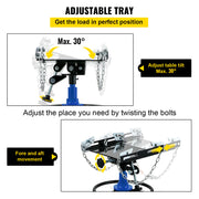 Load image into Gallery viewer, SucceBuy Car Lift Jack Hydraulic Telescopic Transmission Jack Floor Jack Stand with Foot Pedal Swivel Wheel Garage Lift Hoist - AMOCART
