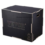 【From China】Amocart 3 In 1 Plyometric Jump Box Wooden Plyo Box Black For Home Gym Training Conditioning Strength Training