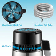 Load image into Gallery viewer, Amocart 4L Water Distiller Purifier Filter Dispenser DrinkingBottle Softener Dual Temp Display OverheatProtection HomeAppliance
