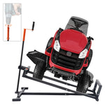 SucceBuy Lawn Mower Lift with Hydraulic/Threaded jack, 500/880 Lbs Adjustable Movable Lawn Lifter for Lawn Mower Garden Tractor
