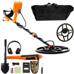 Amocart Professional Rechargeable Metal Detector 12" IP68 Waterproof Coil 39-50 in Adjustable + LCD 7Modes for Treasure Hunting