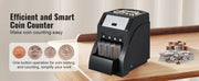 Load image into Gallery viewer, SucceBuy 230/300 Coins/Min USD Coin Sorter Wrapper Professional Electric Automatic Machine LED Display for School Shop Bank Home
