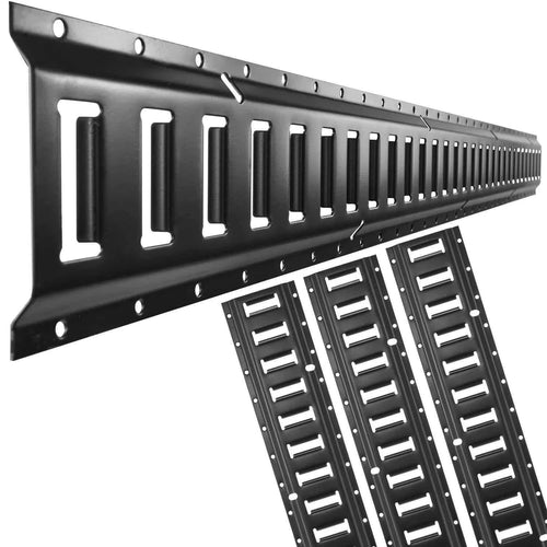 Amocart 2ft5ft E Track Tie Down Rail Kit 4Pcs Secure Cargo 2000 lbs Etrack Rails with Screws for Garages Trailers  ATV Mounting