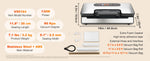 Amocart 90Kpa 130W Vacuum Sealer Food Packaging Machine with Free 10pcs Vacuum bags for Household Kitchen Vacuum Food Sealing