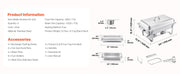 Load image into Gallery viewer, SucceBuy 8 Qt 4 Pack Chafing Dish Buffet Set Stainless Steel Chafer with 2 Full Size and 4 Half Size Pans Catering Warmer Server
