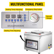 Charger l'image dans la visionneuse de galerie, Amocart DZ-260C Chamber Vacuum Sealer Kitchen Food Packing Sealing Machine 110V Packaging for Food Saver Home Commercial Using
