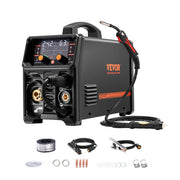 Load image into Gallery viewer, SucceBuy 5-in-1 MIG Welder 200Amp Pluse Mig Welding Machine Gas MIG/Flux Core MIG/Stick/Lift TIG with LCD Screen Display Welder
