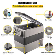 Load image into Gallery viewer, SucceBuy 20L 22L 35L 45L 55L Car Refrigerator Mini Fridge Freezer Portable Compressor Cooler 12/24V DC 110-240V Ice Box - AMOCART
