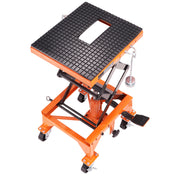 Load image into Gallery viewer, Hydraulic Motorcycle Lift Table 350 LBS Capacity Motorcycle Scissor Jack Lift with Wide Deck J-hooks 4 WheelsHydraulic
