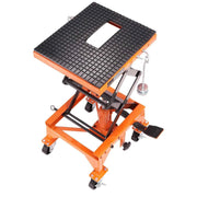 Load image into Gallery viewer, Amocart Hydraulic Motorcycle Lift Table 350 LBS Capacity Motorcycle Scissor Jack Lift with Wide Deck J-hooks 4 WheelsHydraulic
