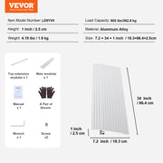 Load image into Gallery viewer, SucceBuy 1in-6in 800lbs Door Threshold Ramp Aluminum Adjustable Modular Cable Protector Ramp for Doorways Wheelchairs Scooters
