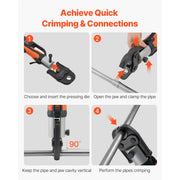 Charger l'image dans la visionneuse de galerie, Amocart MegaPress Jaws Pressing Jaws 1/2 in 3/4 in &amp; 1in for MegaPress Carbon Steel Pipes Compatible with Standard Press Tools
