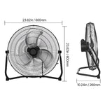 Amocart Floor Fans 3 Speeds High Velocity Heavy Duty Industrial Fan 4800 CFM 360° Adjustable Tilt for Gym Home Commercial Shop