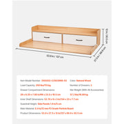 Load image into Gallery viewer, SucceBuy Washer Dryer Countertop w/ Drawer Shelf Wooden Washer and Dryer Countertop Laundry Topper for Laundry Room Organization
