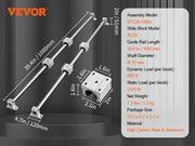Load image into Gallery viewer, Amocart SFC 2PCS Linear Guide Rails SFC16 SFC20 1000/2000mm &amp; 4 Slide Blocks High Load-Bearing for DIY CNC Routers Lathes Mills
