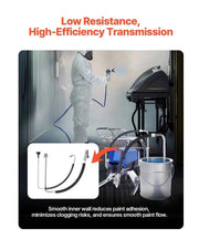 Load image into Gallery viewer, Amocart Suction Hose Tube and Reflux Line Sets AluminumAlloy an Rubber SuctionHose and Reflux Line Set Paint Sprayers Tool Part
