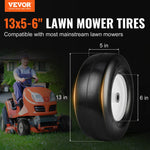 SucceBuy Lawn Mower Tires with Rim Tubeless Tractor Tires 2Pack Tire Wheel Assembly Pneumatic Tires for Riding Mower LawnTractor