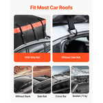 SucceBuy Car Rooftop Cargo Carrier Bag 20/23 Cubic Feet Roof Cargo Carrier 840D PVC Waterproof Car Roof Luggage Bag for  Vehicle