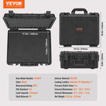 【Upgraded】Amocart Hard Pistol Cases w/ Pre-cut PU Foam Lining Waterproof Dustproof Hard Gun Case for 1/2/5/6 Pistol Lockable Pi