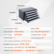 Load image into Gallery viewer, Amocart Steel Drill Dispenser Organizer Cabinet Storage Drill Bit Dispenser Cabinet Three-Drawer Drill Bit Organizer Cabinet
