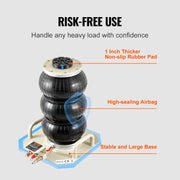 Load image into Gallery viewer, SucceBuy Air Jack 3 Ton Double Bag Air Jack Air Bag Jack Lift Up 3-5s Fast Lifting Air Bag Jack for Cars with Short Handle - AMOCART
