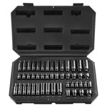 Amocart Drive Impact Socket Set Deep & Shallow Socket Set Cr-Mo Alloy Steel Auto Repair EasytoRead Size Markings Storage Case