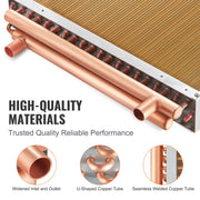 Bild in Galerie-Viewer laden, Amocart Heat Exchanger Water to Air 18"x 20" for Outdoor Wood Furnaces Residential Heating and Cooling and Forced Air Heating
