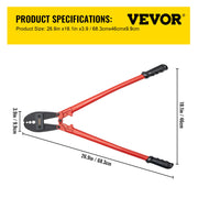 Load image into Gallery viewer, SucceBuy 24/30Inch Wire Rope Swager Crimper Tool Insulated Handle Aluminum Copper Cable Fishing Sleeves Cutter Crimping Pliers
