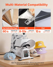 Load image into Gallery viewer, Amocart Hat Heat Press Machine 8.5 x 4 in Large Heating Plate with Caps Stretcher Precise Temperature Time Control Heat Press

