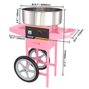 Load image into Gallery viewer, SucceBuy Electric Cotton Candy Machine Commercial Floss Maker w/ Stainless Steel Bowl Sugar Scoop and Drawer for Birthday Party - AMOCART
