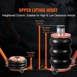 SucceBuy Air Jack 3/5 Ton Pneumatic Lifting Jack with Heightened Column Adjustable Handle Thick Rubber Pad for Sedan, SUV Pickup