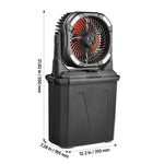 SucceBuy Portable Misting Fan High Speed Motor Large Water Tank Rechargeable Battery with Remote Light Modes for Indoor Outdoor