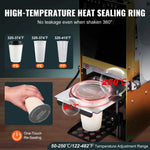 Amocart Fully Automatic Cup Sealing Machine 500-650 Cups/H with LCD Panel Electric Tea Sealer Machine for 75/90/95mm Cup Milk