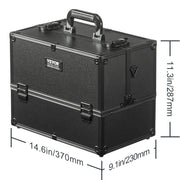Charger l'image dans la visionneuse de galerie, SucceBuy Professional Makeup Train Case Aluminum Cosmetic Case Workbench With Supporting Legs Rolling Makeup Case Extra Large
