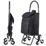 Amocart 36L 110Lbs Grocery Cart Folding Shopping Cart Hand-pulled Trolley Household Portable Storage Stair Climbing Handcart