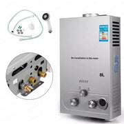 Load image into Gallery viewer, Electric 6L Tankless Propane Hot Water Heater, 4.8GPM Stainless Steel Liquefied Petroleum Gas Water, wAter Heater
