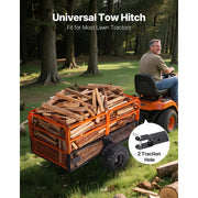 Load image into Gallery viewer, Amocart Garden Utility Trailer 28 Cu.Ft. &amp; 1800lbs ATV UTV Trailer Tow Behind Steel Dump Trailers for Lawn Tractor Garden Waste
