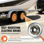 Amocart Trailer Hub Drum Kits Self-Adjusting Trailer Brake Assembly 7000 lbs Axle Backing Plates for Brake System Part Replace