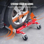 Amocart Wheel Dolly Heavy Duty Vehicle Positioning Ratchet Tire Jack Max Capacity 1500 Lbs Car Dolly for Car Auto Repair Moving
