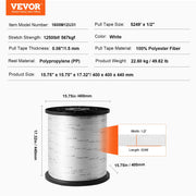 Load image into Gallery viewer, SucceBuy Polyester Pull Tape Mule Flat Rope Printed Webbing Cable Pulling Tape for Packaging Gardening Electrical Conduit Work
