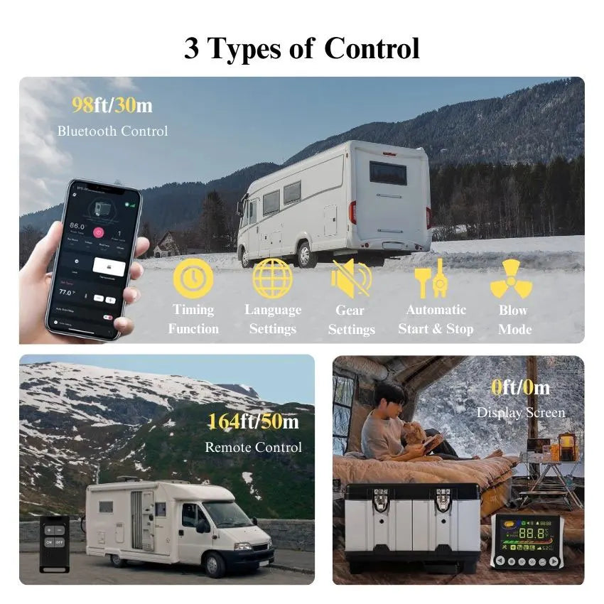 High Quality Caravan 8KW Diesel Heater 12v Parking Heater With Bluetooth Amocart
