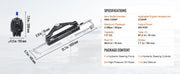 Load image into Gallery viewer, SucceBuy Hydraulic Outboard Steering Kit 90HP/150HP/300HP &amp; Helm Pump and 24FT/26Ft Hose for Single Station Single-Engine Boats
