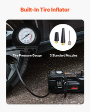 Load image into Gallery viewer, SucceBuy 5T Electric Car Jack Electric Scissor Jack 12V Tire Changer with Electric Impact Wrench &amp; LED Light for Sedan SUV Truck
