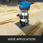 Load image into Gallery viewer, SucceBuy 800W Soft Start Compact Router Kit Variable Speed 10000-30000Rpm with Fixed Base, Plunge Base, Tilt Base and Offse Base
