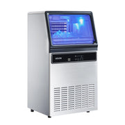 Load image into Gallery viewer, SucceBuy Commercial Ice Maker Machine 130Lbs/24H with 33Lbs Storage 45 Cubes per Cycle Stainless Steel Freestanding for Home
