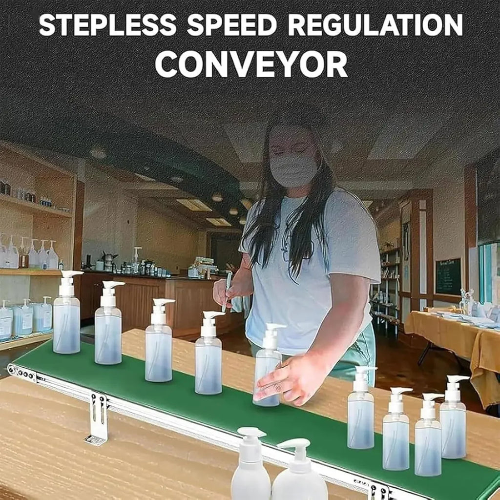 Customization 16*100cm Small Desktop Conveyor Belt Automatic Counter DIY Small Production Line Friction Experimental Device
